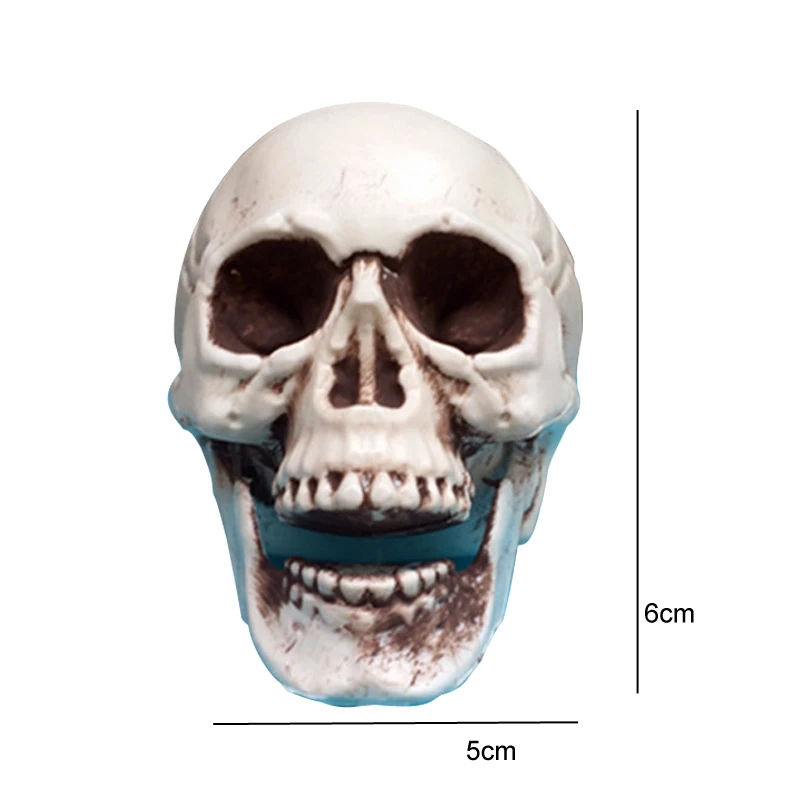 Пластиковый мини-череп человека анатомический удобный украшения ремесла Хэллоуин привидениями дом украшения реквизит офисные школьные принадлежности