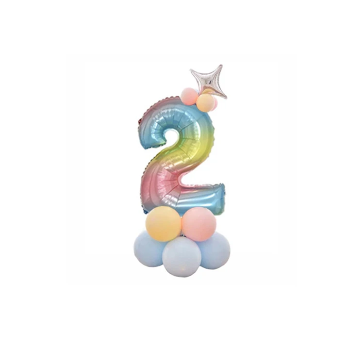 LAPHIL воздушные шары на день рождения, радужные фольгированные воздушные шары для детей 1, 2, 3, 4, 5, 6, 7, 8, 9 лет, товары для дня рождения