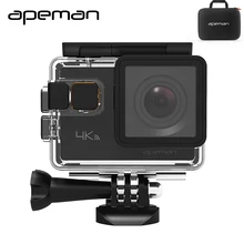 Apeman экшн Камера A80 4 К Wi-Fi экшен фотоаппарат hd подводная Спорт Видео Камера с 20mp видеокамера новым Камера случае один аккумулятор