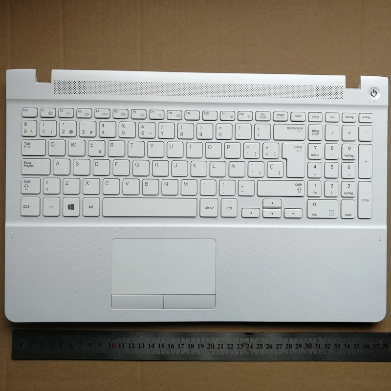 

Spain SP layout new laptop keyboard with touchpad palmrest for Samsung NP 450R5U 450R5J 450R5G 450R5Q BA97-04059D BA61-02273A