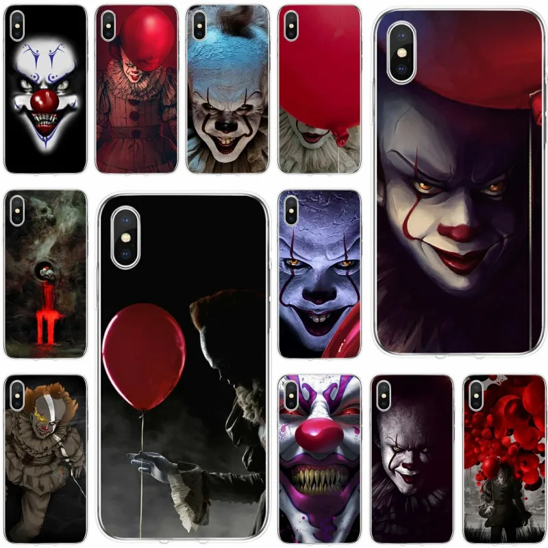 

The Clown Horror IT Cover Soft Silicone TPU Phone Case For iPhone 5 5C 5S SE 6 6plus 7 7plus 8 8plus X XS XR XS Max