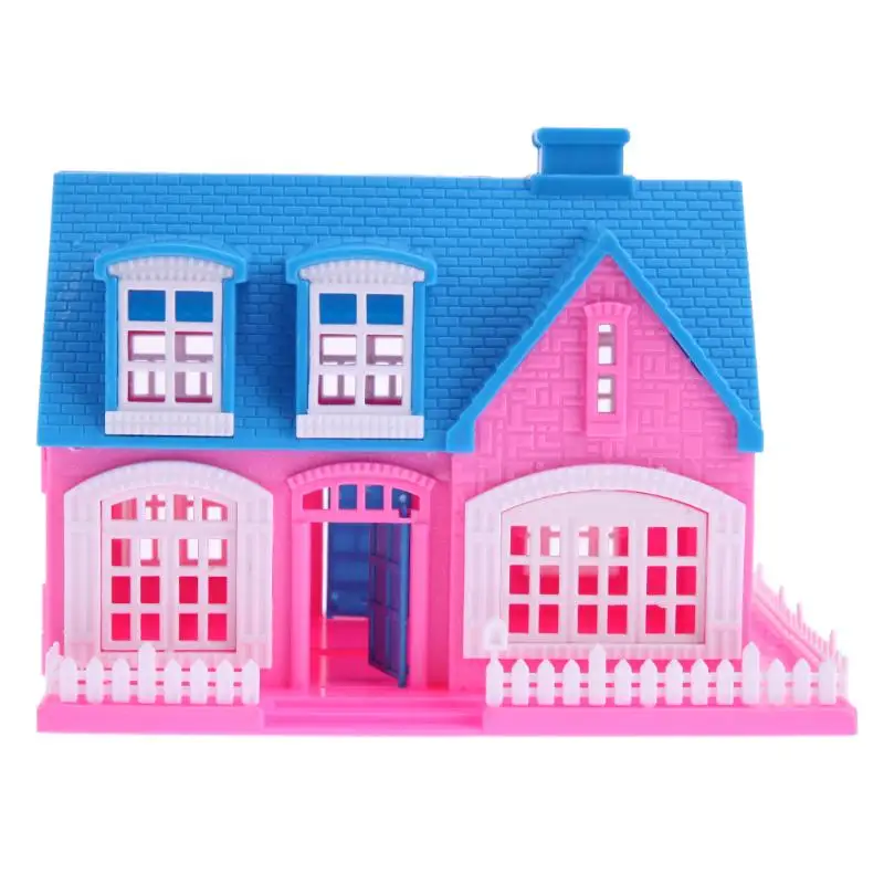 Plastic 3D Puzzled Dolls House Miniature Building House Toys for Girls