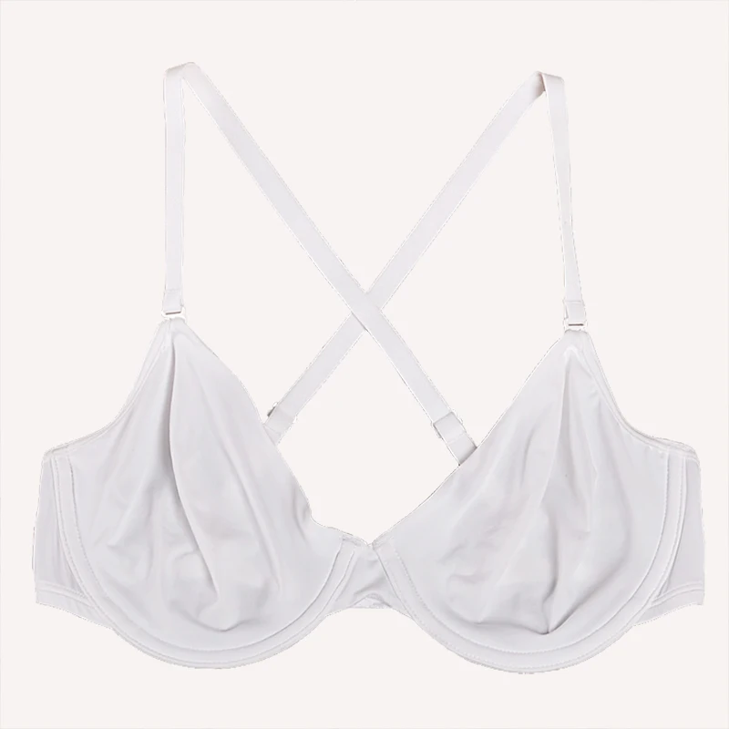  Ultra-thin removable multi-wear cross-shoulder bra for ladies soft comfortable underwear bra