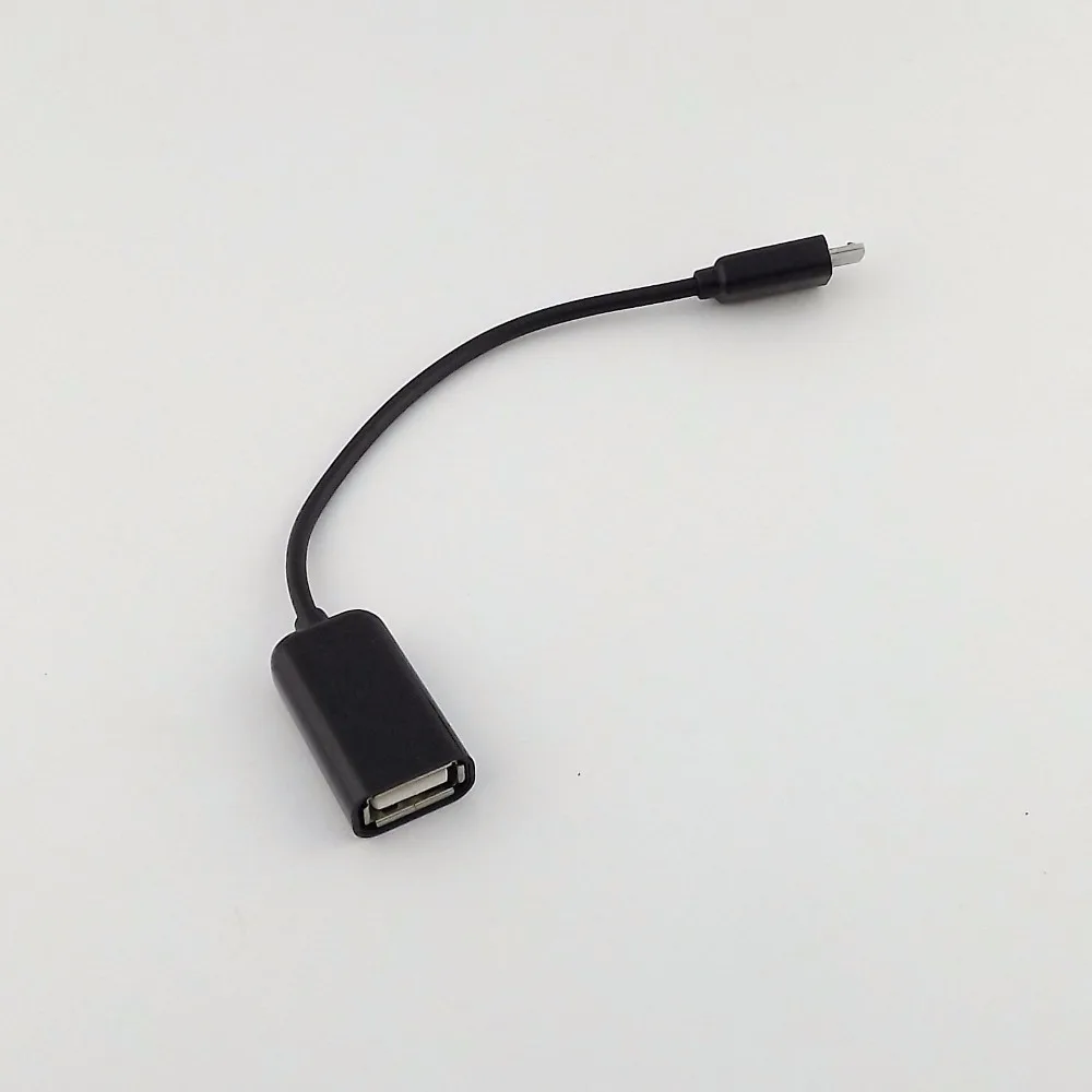 

1pcs Black Micro USB B Male To USB 2.0 A Female OTG Host Converter Cable Adapter 15cm