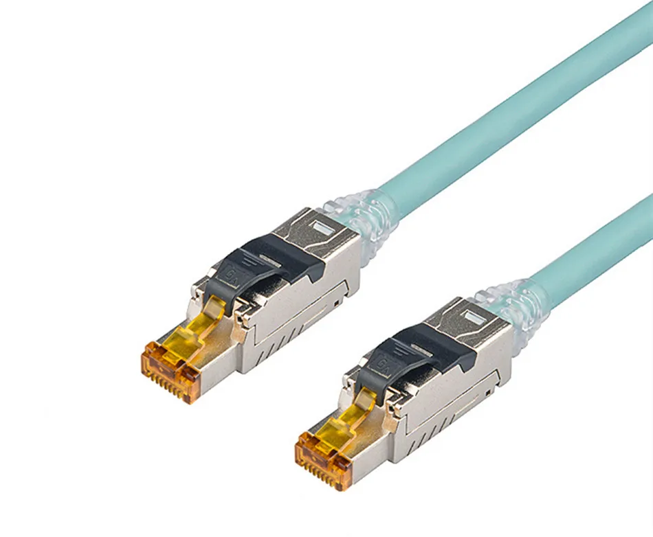 RJ45 разъем Cat6A RJ45 разъем обжимного типа экранированный сетевой адаптер 10 Гбит/с 500 МГц STP Ethernet Lan кабель Интернет разъем
