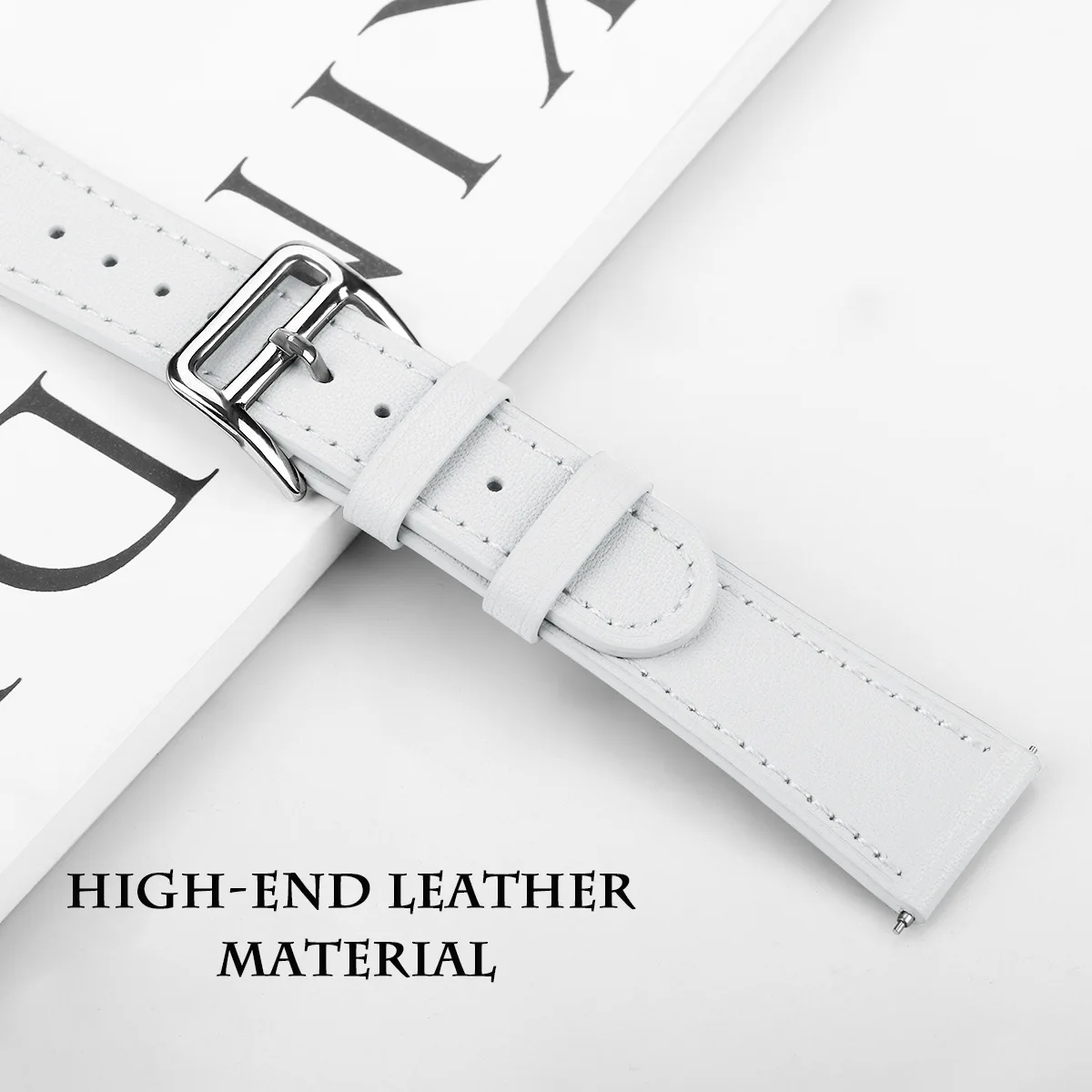  Essidi Premium Sweatproof Leather Wristband Strap Replacement For Fitbit Versa Smart Watch Bracelet - 32957480772