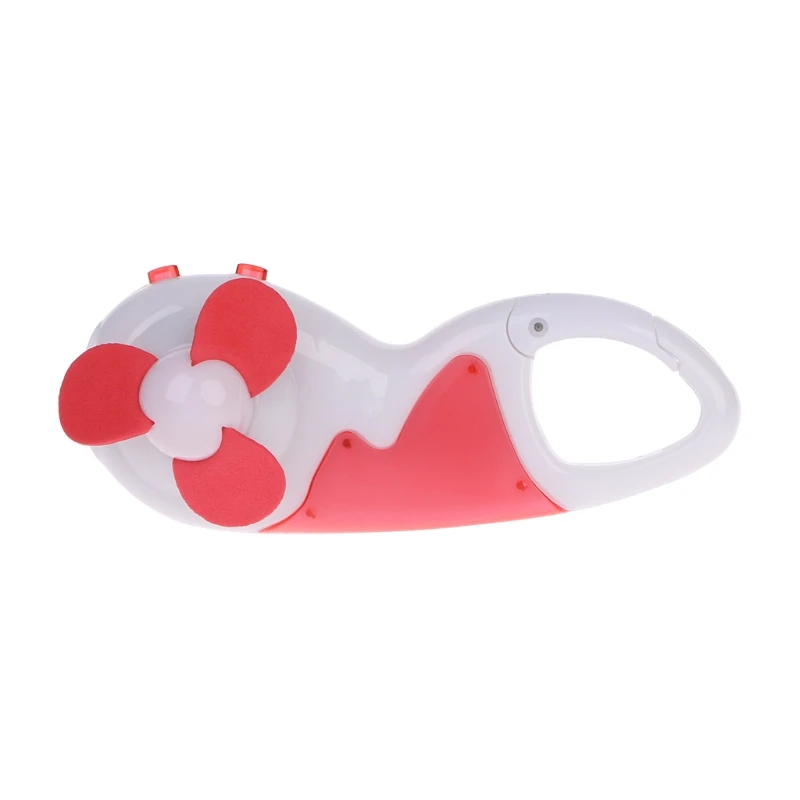 

MEXI Summer Mini Handheld Cooling Fan Outdoor Portable LED Flashlight Battery Powered Cooler Small Air Conditioning Appliances