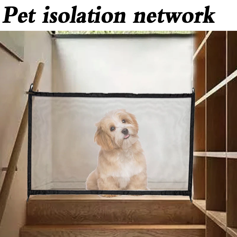 

Magic Pet Gate For Dogs The Ingenious Mesh Safe Guard and Install Anywhere Pet Dog Safety Enclosure Dog Gate Dog Fences