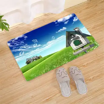 

3D Pastoral Flannel Rebound Memory Foam Carpet Door Mat Fashion Music Note Kitchen Rug Bathroom Mats Doormat Indoor Entrance Mat