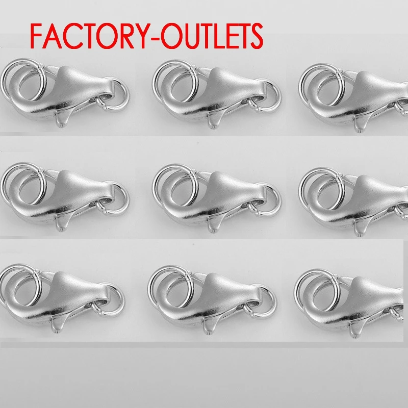 925 Sterling Silver Hook Lobster Clip Clasp Handmade Component DIY Jewelry Finding Accessories Loop 50pcs/lot