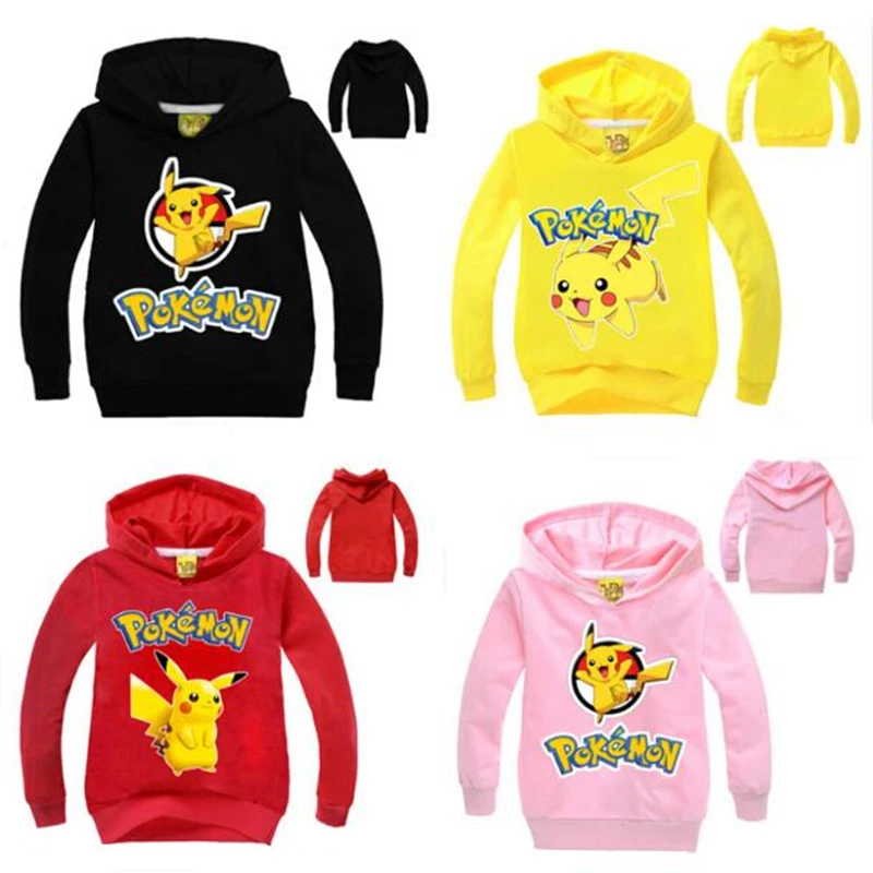 Pokemon Ir Camisola Hoodies Meninas Do Bebe Roupa Dos Miudos Meninos Roupas De Manga Completo Pokemon Pikachu Hoodie Hoody Moletom Infantil Clothing Pokemon Pokemon Kids Clothesgirls Sleeve Aliexpress