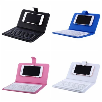 

PU Leather Wireless Keyboard Case Universal Portable for iPhone Protective Mobile Phone with Bluetooth Keyboard For IPhone 7 8 X