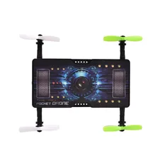 High Quqlity 1325 Folding Pocket Mini drone Selfie 2.0MP HD Camera 2.4G 4CH RC Quadcopter Toys Wholesale Free Shipping