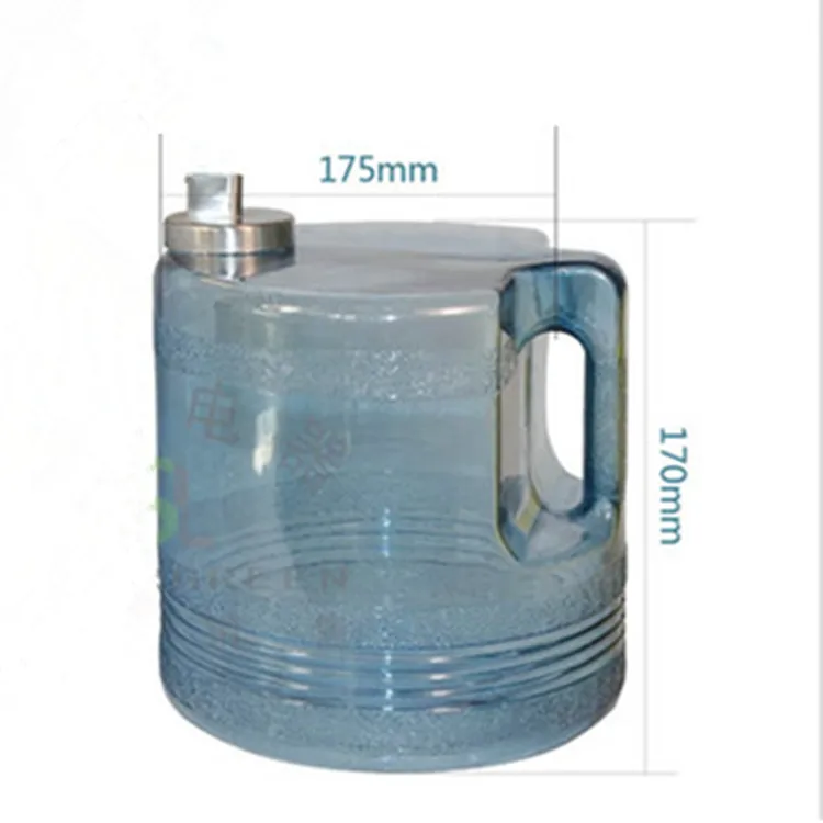 3.7L PC food grade barrel for distilled water machine plastic jar of