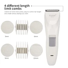 Kemei мужские профессиональные электрические машинки для стрижки волос перезаряжаемый триммер для волос регулируемая Парикмахерская Машинка для стрижки волос Инструменты для укладки