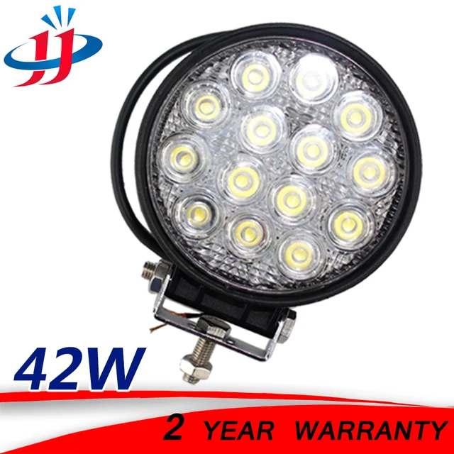 2 42w Led Light Work Truck Driving Bar Dune Buggy Running 2 42w Led Light Work Truck Driving Bar Dune Buggy Running Lights For Cars Headlights Suv Atv Ute 12v 24v
