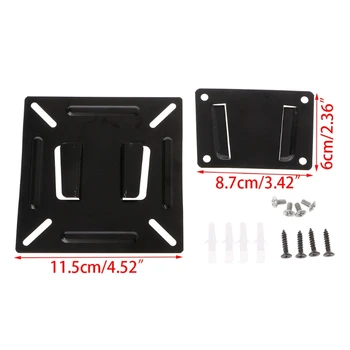 

12 - 24 Inch TV Monitor Flat Screen VESA 75/100 LCD LED TV Wall Mount Bracket Flat Panel TV Holder Stand Bracket
