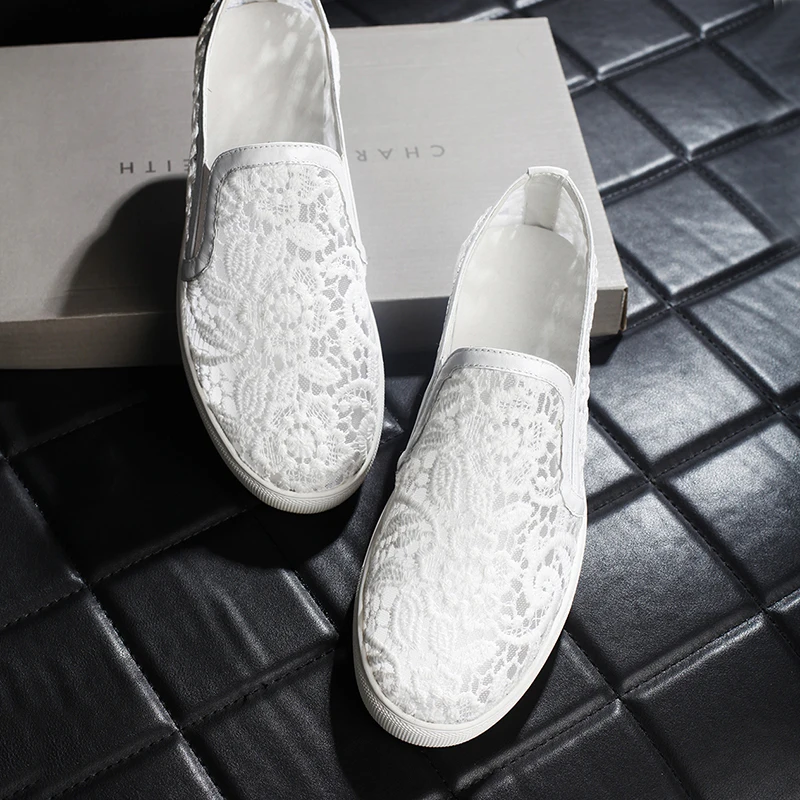 lace slip on shoes