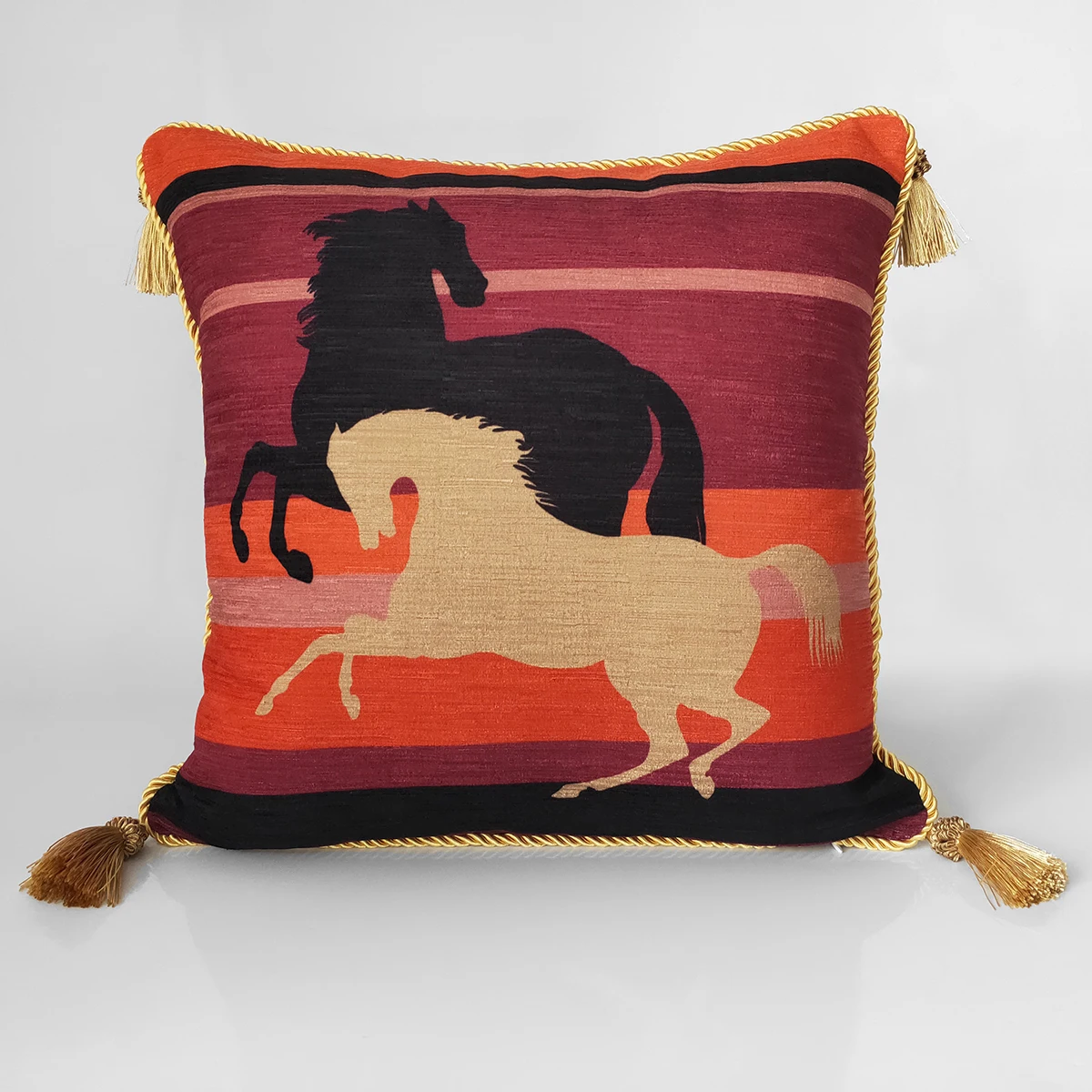 Роскошный чехол для подушки Cojines Decorativos Para Sofa Almofada модный розовый бархатный чехол для подушки с рисунком лошади