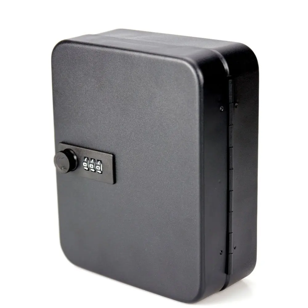 New Cost-effective Best Price Lockable Security Metal Key Cabinet Safe Storage Box with 36 Tags Fobs Wall Mounted