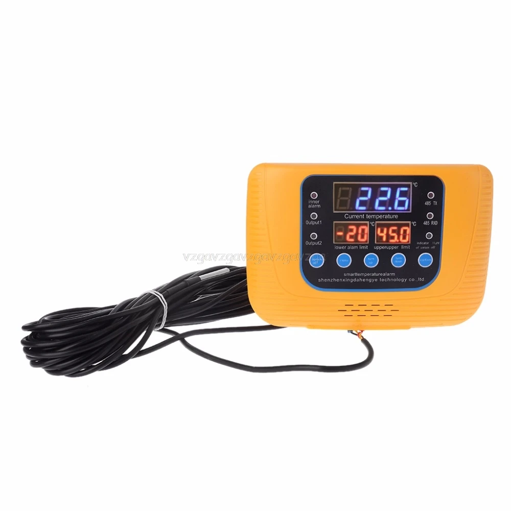 

DC12V Intelligent Thermostat Alarm Temperature Controller For Breeding Greenhouse Room D18 dropship