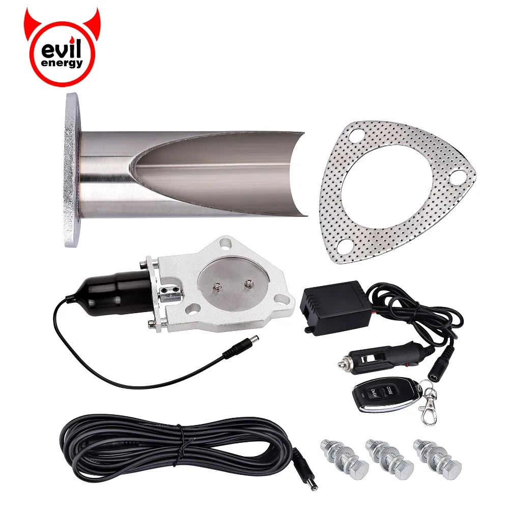 

3 Inch Electric Stainless Exhaust Cutout Catback Downpipe With Remote Control Cut Out Pipe Escape Muffler