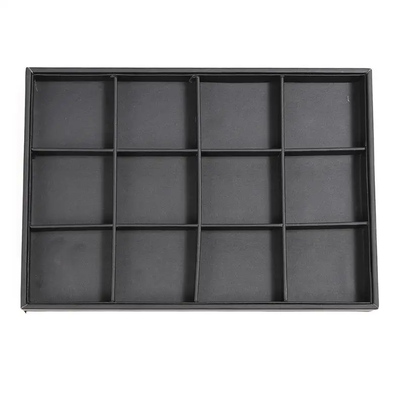 

Black Soft velvet Jewelry Box Elegant Earring Case Jewelry Box Wedding Gift Bracelet Display Tray Case Box 2018 new fashion