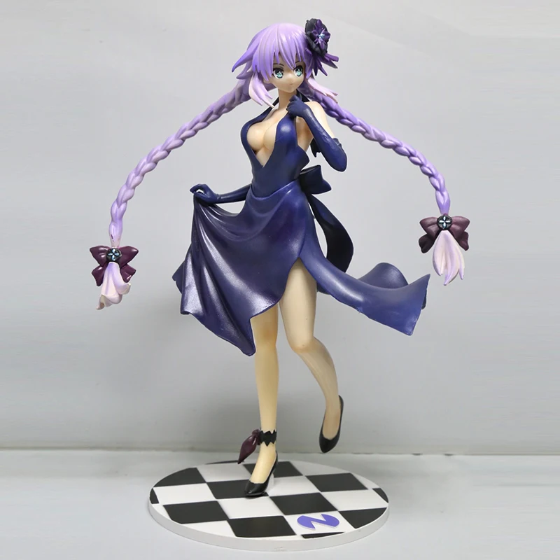 

20CM Neptune Purple Heart Action Figure Collection PVC Hyperdimension Neptunia Model Figures Toy Formal Dress Version SS0034