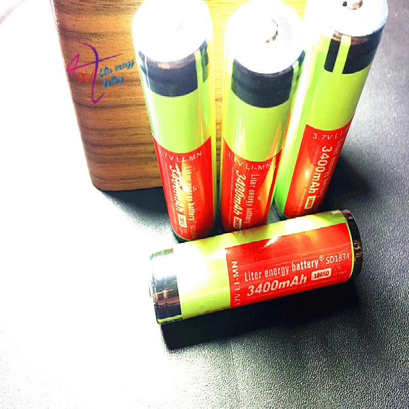 12 шт./лот новый оригинальный 18650 Ncr18650b 3400mah литий ионный аккумулятор 3 7 v +|li-ion