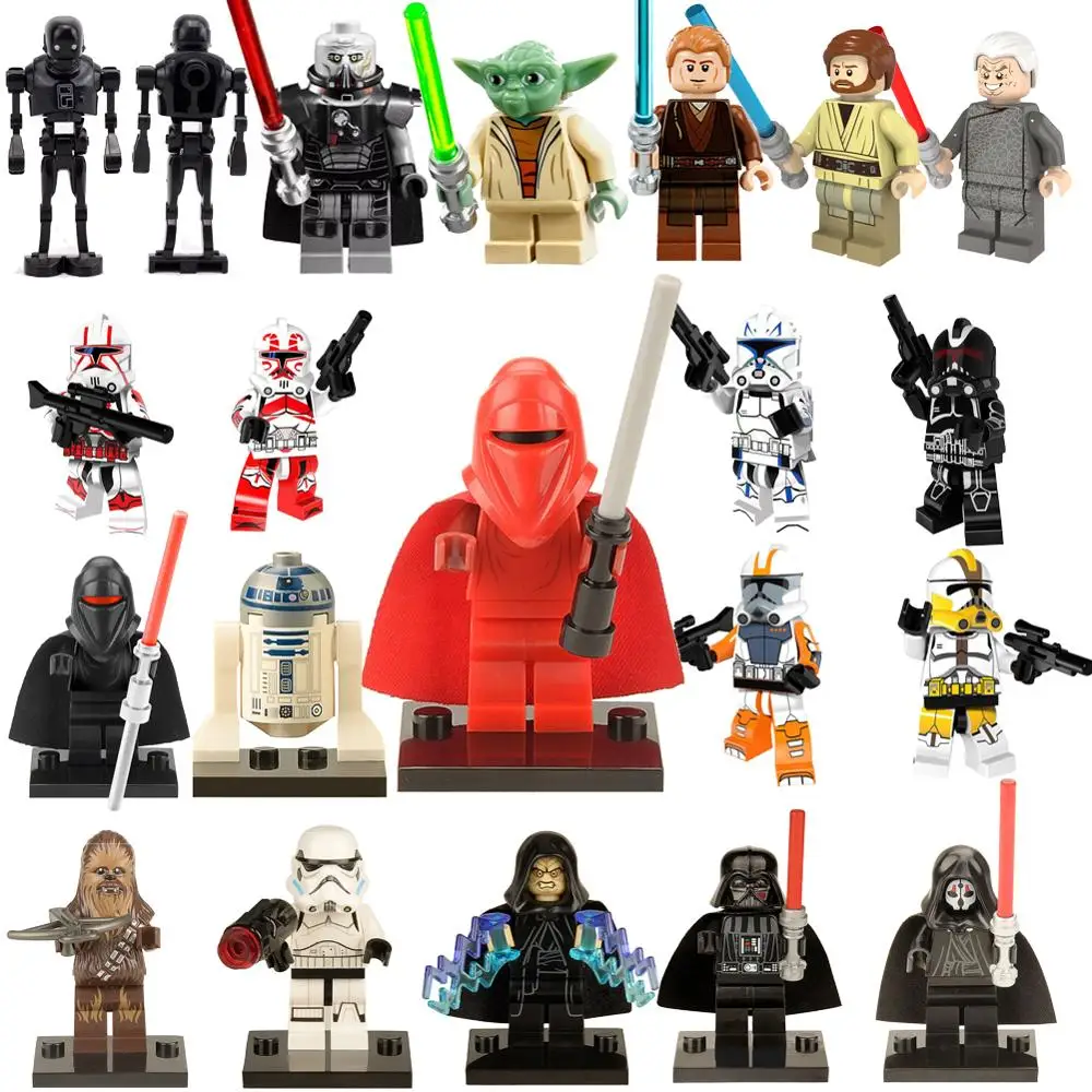 

Wholesale lots bulk legoings star war figures set Building Blocks starwars nouveau clone troopers moc bricks toys for children