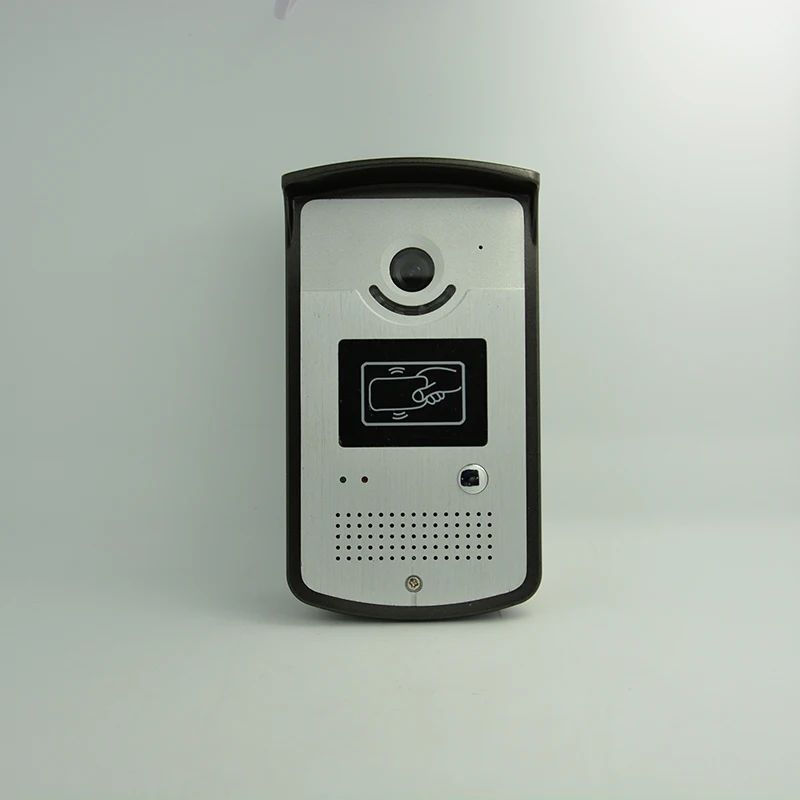 (1 set) 7 Inch Video Doorphone Door Bell Home Intercom system Color Monitor Access Control Exit button Remote Unlock RFID key