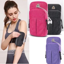Soft Breathable Universal Cell Phone Holder For Running Sports Armband Case For iPhone 8 11 pro 6.5 Phone Bag on hand Armband waterproof pvc bag case w strap armband for cell phone more transparent light blue