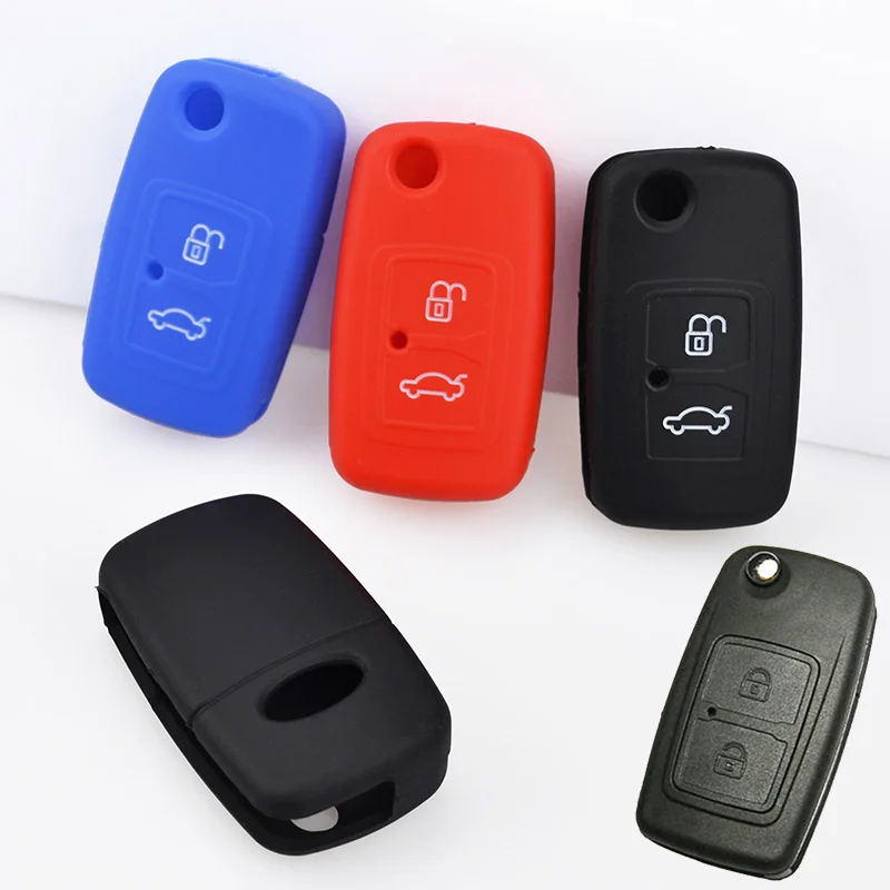 Silicone remote key flip cover case fob for CHERY M11 A13 A3 A5 E5 TIGGO TENGO FULWIN COWIN EASTA CIELO CHANCE NICHE SHEEL