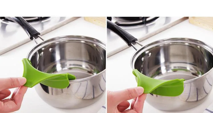 Мини-силиконовая гелевая Складная стильная Воронка для дома, кухонный инструмент, креативная кухонная посуда с защитой от проливов и закругленными краями