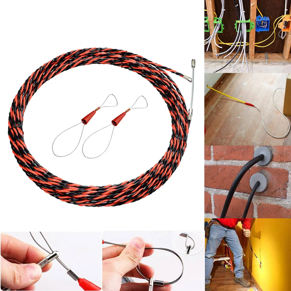 5 30m Guiding Equipment Fiber Optic Cable Pusher Pipe Hose Wire