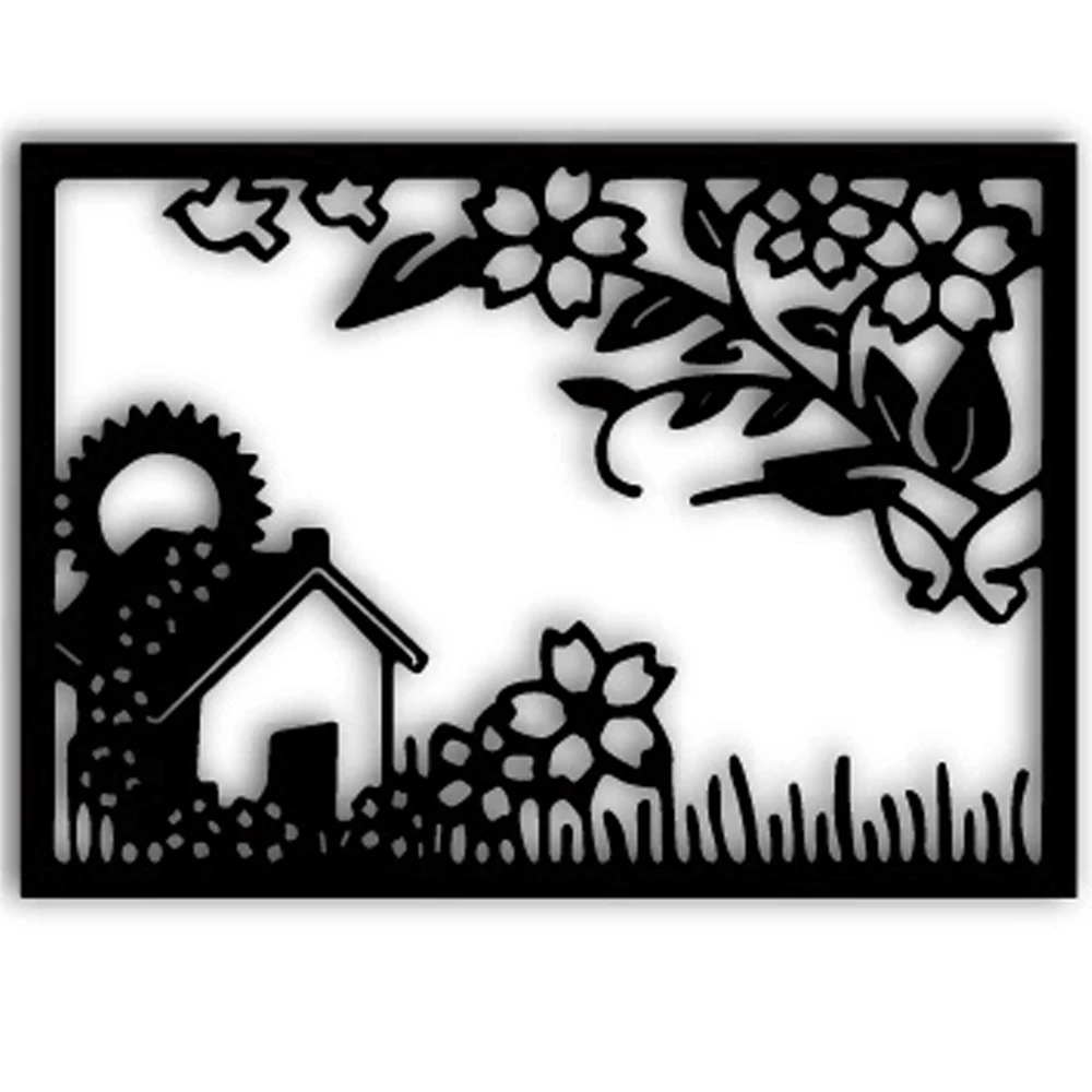 Estel Craft тиснение для дома фермерского дерева Металлические Стальные режущие