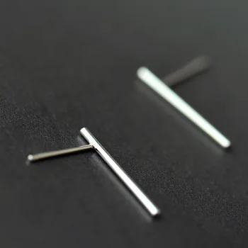 

Drop Shipping Real 100% 925 Sterling Silver Stud Earrings For Women Girl Sterling-silver-jewelry For Wedding Pendientes