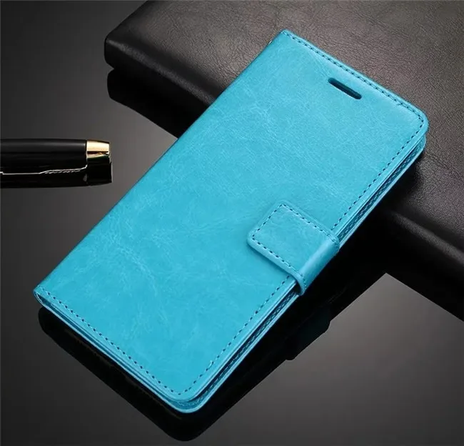 Flip Leather Case For ASUS Zenfone X008D X00ED X00HD X001 X00ID On asus ZenFone Live ZB501KL X00FD A007 Max 3 4 Coque Funda - Цвет: Синий