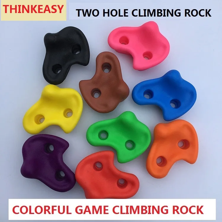 THINKEASY الصخور البلاستيك الأطفال داخلي جدار تسلّق صخري روك ستون الأطفال الرياضة في الهواء الطلق ملعب الجسم بناء لعبة أداة