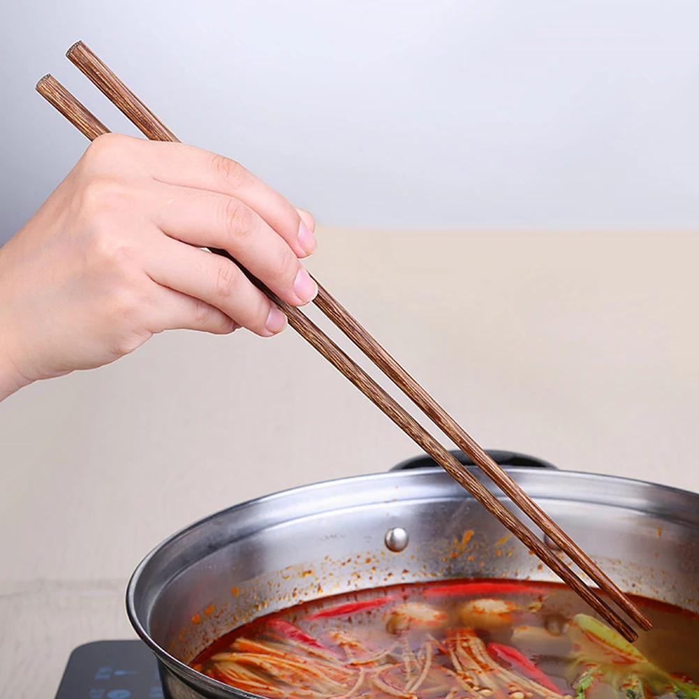 1 пара кухонных инструментов супер длинные палочки для еды деревянные палочки для еды Кук лапша фритюрница горячий горшок еда палочки