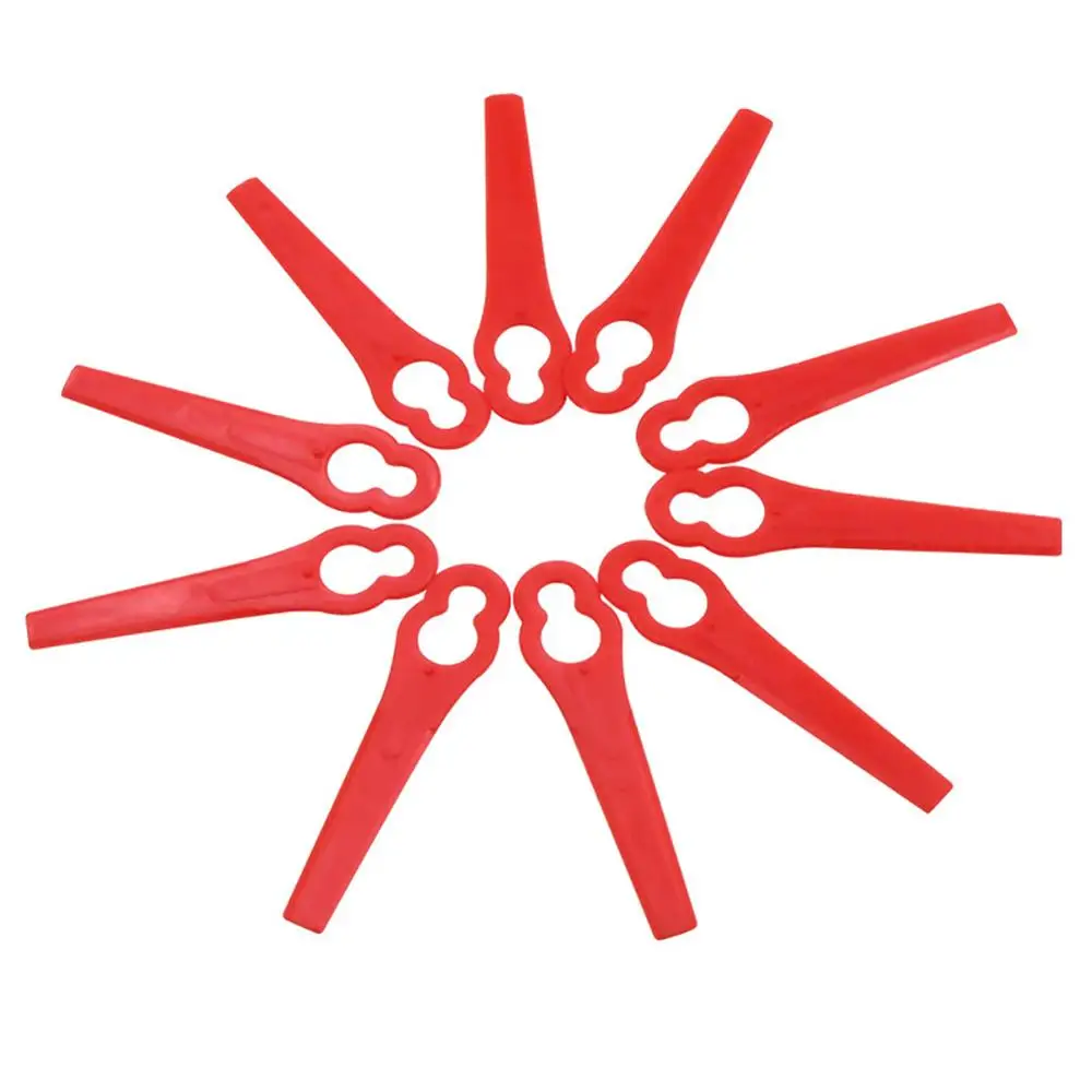 

10pcs Plastic Grass Trimmer Blades Mower Blades Garden Lawn Trimmer Accessories Lawn Mower Cutting Blade