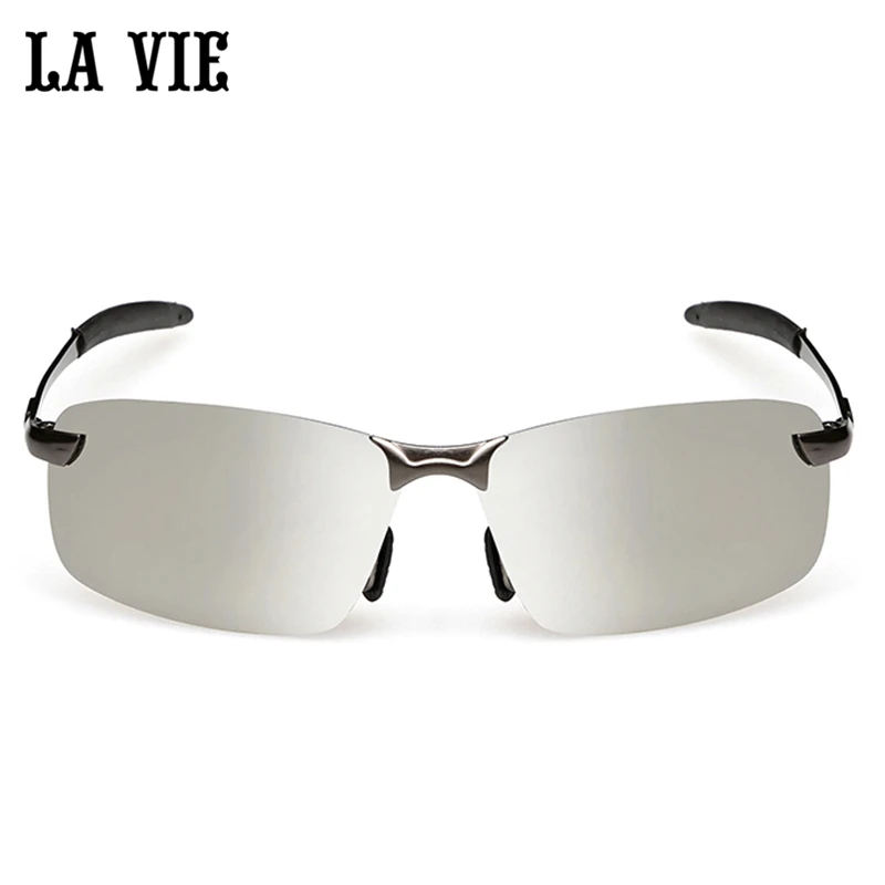 LA VIE брендовые поляризационные солнцезащитные очки без оправы для мужчин, супер крутые солнцезащитные очки для вождения, Oculos de sol lunette de soleil 3043
