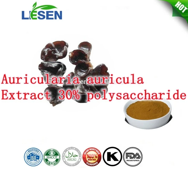 

1Pack Black Fungus Auricularia auricula Extract 30% polysaccharide 500mg x 300pcs caps Enhance immunity