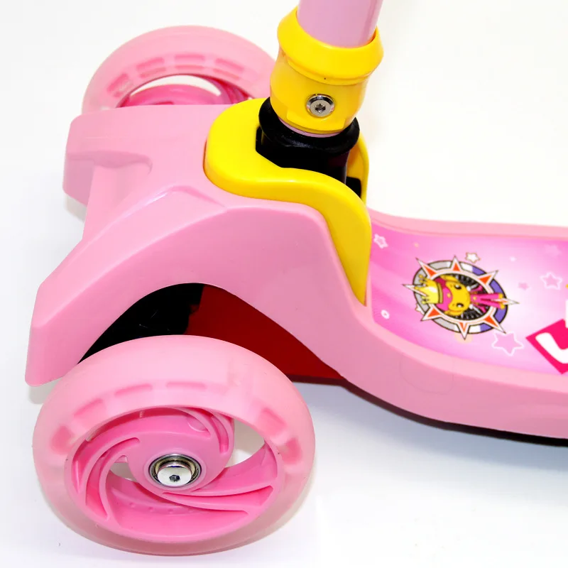 Детские самокат детский 5in1 PU 3 колеса мигает качели, Прокат подъема Нарядное платье для девочек от 2 до 15 лет коляски ездить велосипед автомобиль открытый игрушки