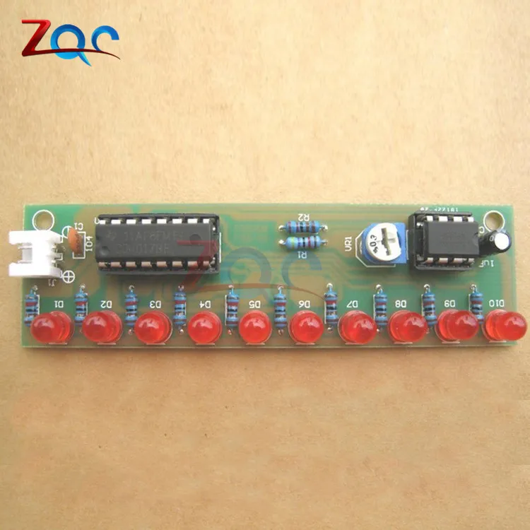 NE555+ CD4017 Обучающие наборы светодиодный модуль с мигающими лампами электронный набор LSD-10 3-4,5 V DIY для Arduino