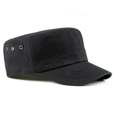Однотонная хлопковая винтажная Военная Кепка для спорта на открытом воздухе, ретро плоская Мужская кепка, регулируемая плоская бейсбольная Кепка в стиле хип-хоп, остроконечная Кадетская Кепка Garros