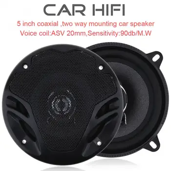 

2pcs 5 Inch 60W Car HiFi Coaxial Speaker Vehicle Auto Loud Speakers Automobiles Subwoofer Loudspeaker Auto Accessories