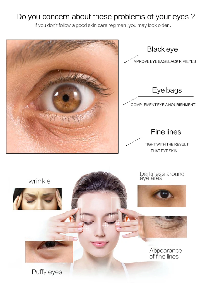 EFERO коллаген EyeMask нестареющий против морщин мешки для глаз темные круги пышные зеленые гелевые нашивки в виде глаз Сыворотка для восстановления маска для глаз подушечки TSLM1