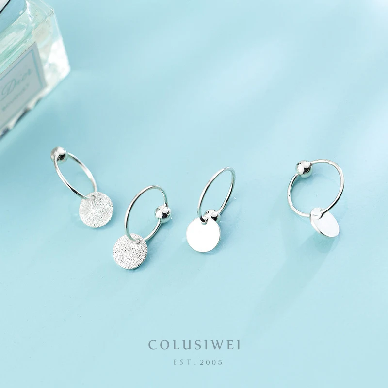 

Colusiwei Fashion Minimalist Dangle Earrings with Charm 925 Sterling Silver Female Drop Earrings for Women Fine Jewelry 2019 New
