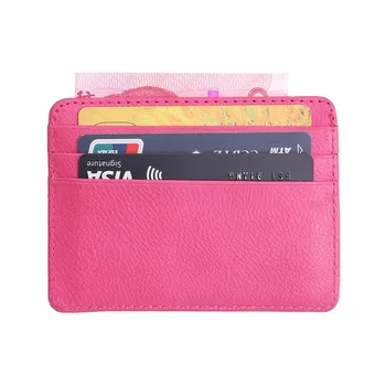 

New fashion Bank Card Package Coin Bag Lichee Pattern Card Holder Travel Leather Men Wallets Women Credit Card Holder Cover
